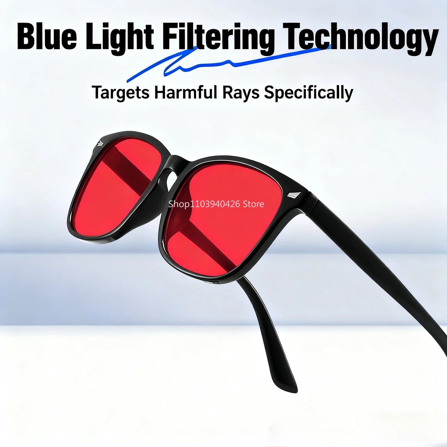 Deep Sleep Red Lens Glasses